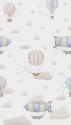 A.S. Création Kinderzimmer-Tapete Lilly & Luis - Strapazierfähige Vliestapete in Wolken-Optik - 1,59 m x 2,80 m - Blau, Creme, Rosa - Made in Germany – 770611 A.S. Création Kinderzimmer-Tapete Lilly & Luis - Strapazierfähige Vliestapete in Wolken-Optik - 1,59 m x 2,80 m - Blau, Creme, Rosa - Made in Germany – 770611