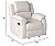 Great Deal Furniture Michelle Classic Fabric Gliding Recliner, Grey from Great Deal Furniture