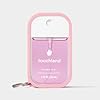 Touchland Protective Silicone Case with Keyring Compatible only with 1 FL OZ Touchland Hand Sanitizer Bubblegum Pink