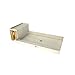 Tile Redi USA - Base?N Bench 3460C-RB34-KIT Tileable Shower Pan & Seat - 72 Inches x 34 Inches Polished Chrome