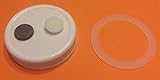 Portal Cool Seeds Package: Lid + 2 Filter: Grain Spawn Master Jar Lid Autoclavable Regular Mouth Gasket