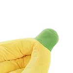 SILICUTE Banana Pet Bed - Snuggle Up in Style! Cute & Cozy Plush Pet Bed for Small Dogs/Cats - Image 2