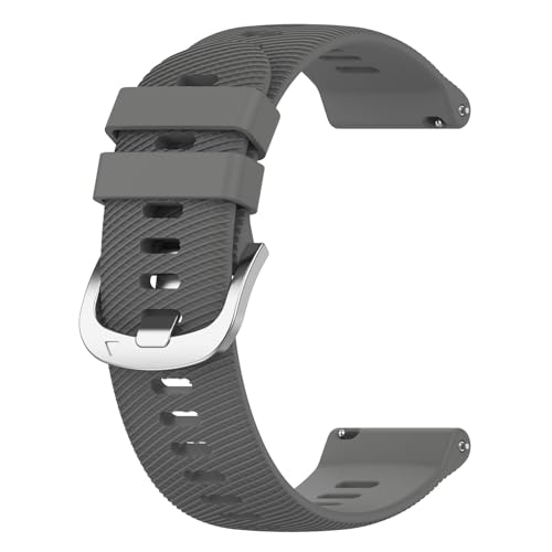 Luksnoc �X�}�[�g�E�H�b�` �x���g 20/22mm�����\ �o���h Fits �K�[�~�� Forerunner 255/265 Venu3 �Ή�(Grey,18mm)