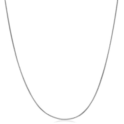 Kooljewelry Platinum 0.5 Mm Venetian Box Chain Necklace (18 Inch) #TOP5