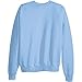 Hanes Mens Ecosmart Fleece Sweatshirt, Cotton-blend Pullover, Crewneck For Men, 1 Or 2 Pack, Light Blue - 1 Pack, Medium US