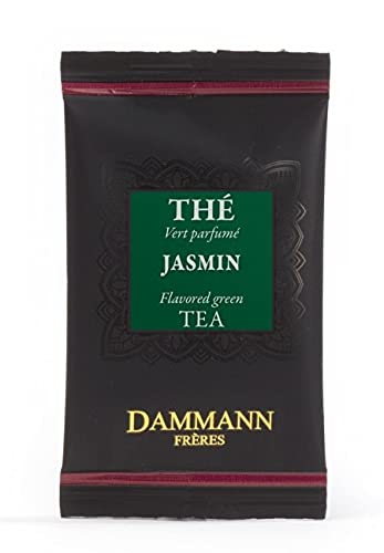 DAMMANN FRERES - Jasmine Green Tea - 120 wrapped crystal envelopped tea bags (bulk box)