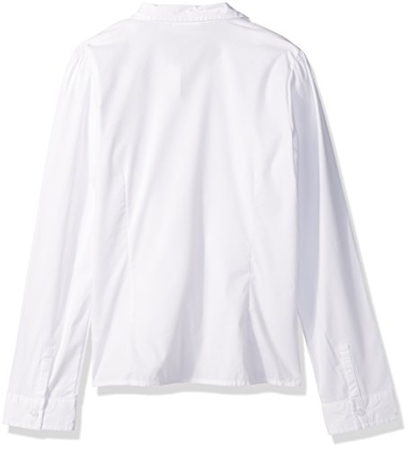 The Children's Place Girls' Long Sleeve Pintuck Poplin Button Down Shirt2