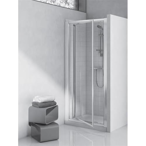 Ideal Standard Cabine de douche complète, série typique A, 90 x 90 cm, chrome brillant/plaque effet goutte, dans la tente