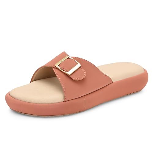 Image of Centrino Women's Sandals | Elegant Stylish Slip-On Chappals for Ladies |Lightweight & Breathable Slippers /Flip-Flops| Durable Outdoor Synthetic Casual Wear,Party and Formal Occasions(9322)