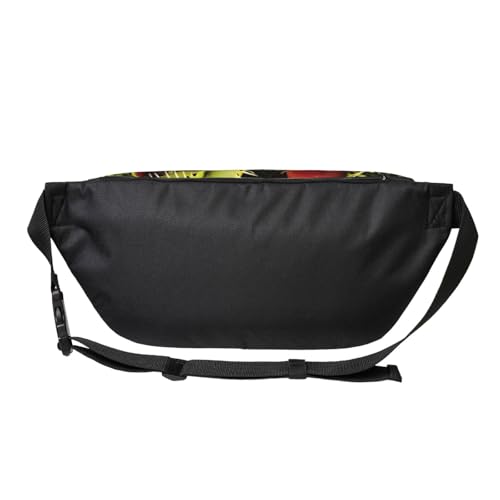 Sac banane de course à pied running ceinture réglable imprimé carnivore sport - 2