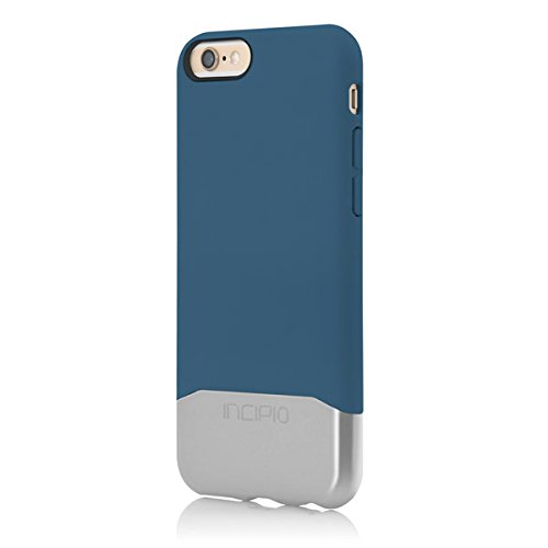 Incipio Iphone 6 Edge Chrome Case - Retail Packaging - Blue/Silver #TOP2