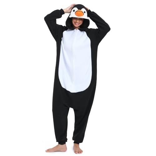 LBJR Erwachsene Cosplay Schlafanzug Tierkostüme Jumpsuit Onesie Nachtwäsche Overall Fasching Karneval Halloween Pyjama