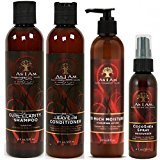 As I Am Naturally 4pcs BIG Combo Deal (Curl Shampoo, Leave-In Conditioner, So Much Moisture, and Cocoshea spray Moisturizer) Plus 1 free pencil