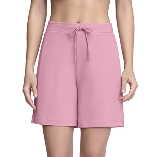 Image of Amante Womens Pink Cherry Printed Relaxed Fit Sleep Shorts
