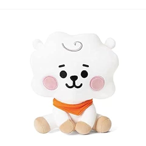 Lerion Pillow Doll Plush Small Plush Puppets,Cartoon Pillow for Kids,Baby Series Character Cute Small Plush Stuffed Animal Figure Doll (Rj,7.8 inch) Cover