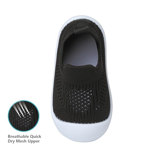 Baby First Walking Shoes Toddler Infant Boys Girls Baby Sneakers Breathable Non-Slip Indoor Floor Baby Sock Slipper with Soft Sole Cotton Mesh4