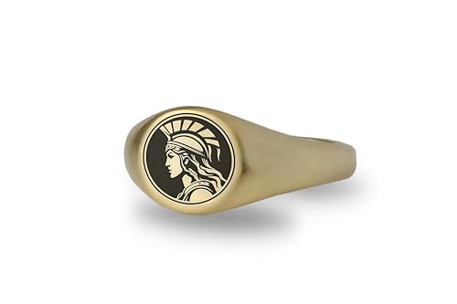 Bague Athena en Or 24k design personnalisé, le cadeau idéal pour femme