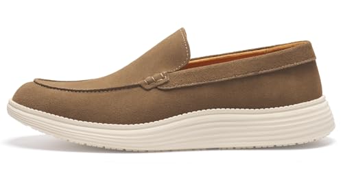 Image of Journey West Men's Comfort Casual Slip-on Suede Leather Loafers Shoes for Men