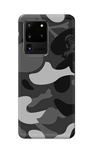 Image of Printed Hard Back Cover Case for Samsung Galaxy S20 Ultra 4G | Samsung S20 Ultra 5G Back Cover (Army Pattern) -1302