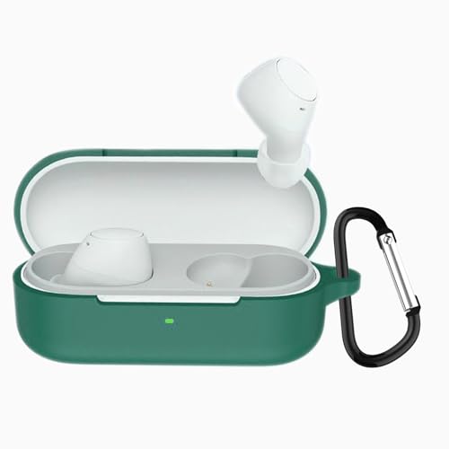 TOORQR For Sony WF-C510 �P�[�X �J�o�[ Sony WF-C510 �V���R���f�� �P�[�X �ی�J�o�[ �h�� �h�o �����h�~ �L�Y�h�~ �S�ʕی� �y�� �J���r�i�t��(�O���[��)