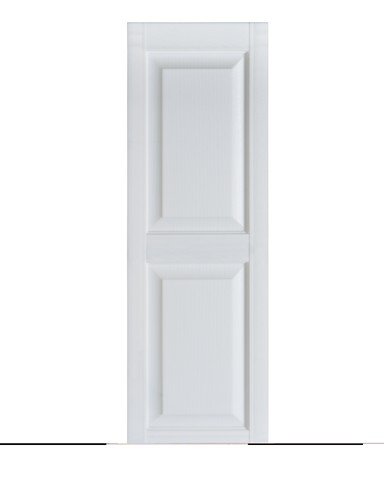 Premier Raised Panel Exterior Decorative Shutters, Paintable - 15 x 47 in.