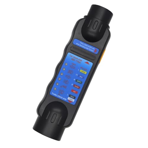 Sepzlly Testeur De Remorque 7 Broches, 12V Testeur Prise Remorque Tester Fiche Câble Câblage Circuit Outils Diagnostic Connecteur pour Caravan RV Voiture...