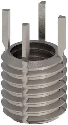 Key Locking Thread Insert, Thin Wall, 4 Keys, 7/16"-14 Int Thrd Sz, 9/16"-12