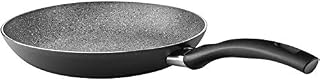 Ballarini 1006545 Frying Pan with Non-stick Coating, Suitable for induction, With temperature control, 28 cm, Aluminium, Bologna Granitium, Black