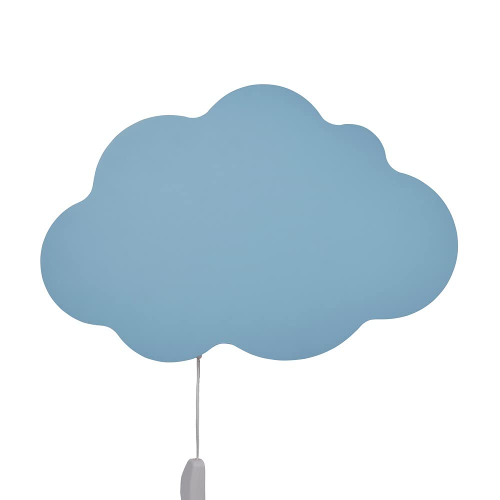 LITECRAFT Glow Cloud Wall Light Children's Bedroom 3.25 Watt Integrated LED - Blue
