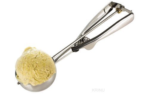 Mobhada Stainless Steel Ice Cream Scoop Multi Use Food Spoon (Silver Medium) 1