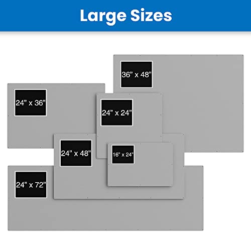 Diamond Life Magnetic Wall Board - Multipurpose Easy-To-Install, Wet Erase Whiteboard, Memo Board & Bulletin Board For Home, Office, And Classroom - Mounting Screws Included - Silver, 36"X48", 1-Pack #TOP2