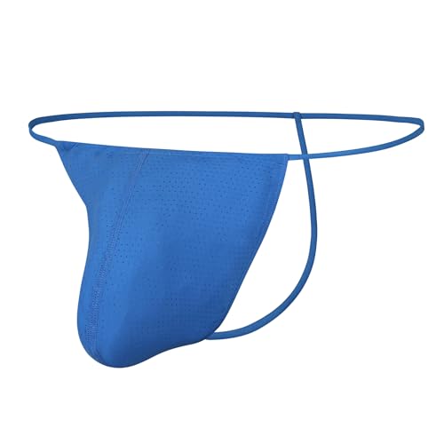 Men's G String Thong for Man, Adjustable Bulge Pouch Male Thongs, Soft Breathable & Comfort Fit T Back