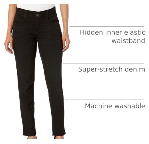 Image of Democracy Women's Petite Ab Solution Straight Leg Jean