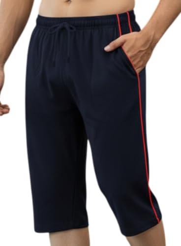 Image of FEEL TRACK Men's Regular Fit Three Fourth Capri