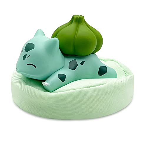 Starry Dream Collection Decoration Piece, Sleeping,Decorative, Collectible PVC Lovely Figure (Bulbasaur)