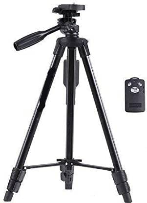 Jiyatech Adjustable Aluminium Alloy Tripod Stand Holder for Mobile Phones & Camera- Tripod3388