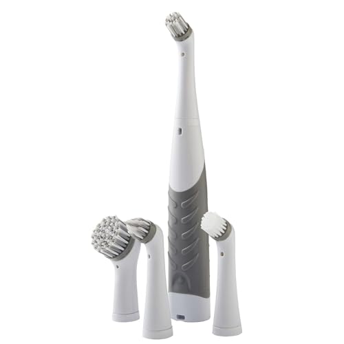 Lakeland Electric Scrubber Household Cleaning Brush with 4 Heads