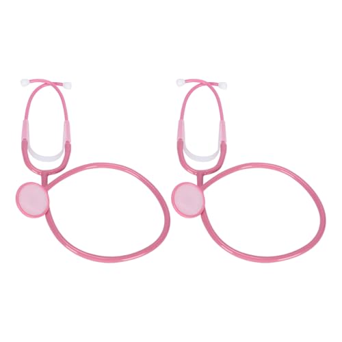 KSBBHDS 2 Piezas De Estetoscopio Simulado, Juguetes De Estetoscopio Infantil, Accesorios para El Juego De Roles De Los Niños, Accesorios para La Ropa del Médico.