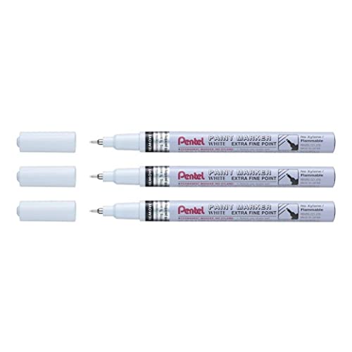 Marqueur Peinture Blanc Pentel MFP10 Pointe Extra Fine pour Customisation et Décoration DIY