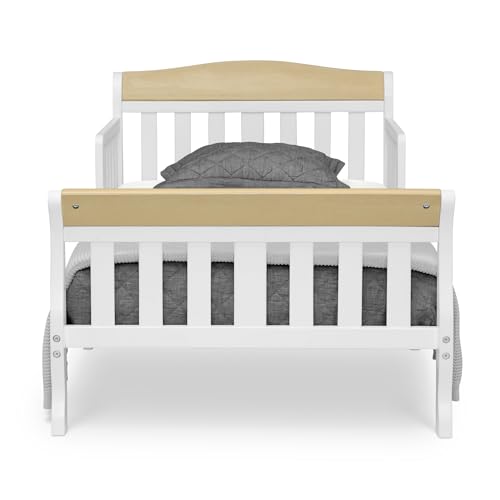 Image of Delta Children Canton Toddler Bed, Bianca White /Natural