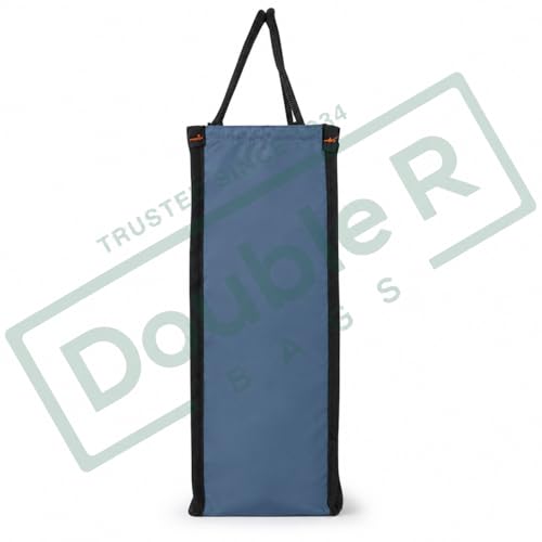 Image of DOUBLE R BAGS Unisex Eco Reusable Yoga Print Jute Cloth Lunch Bag For Tiffin Box With Bottle Organizer, Zipper & Reinforced Handle.