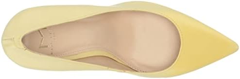 Marc Fisher LTD Women's Salley Pump, Yellow Leather, 9 | Image 4