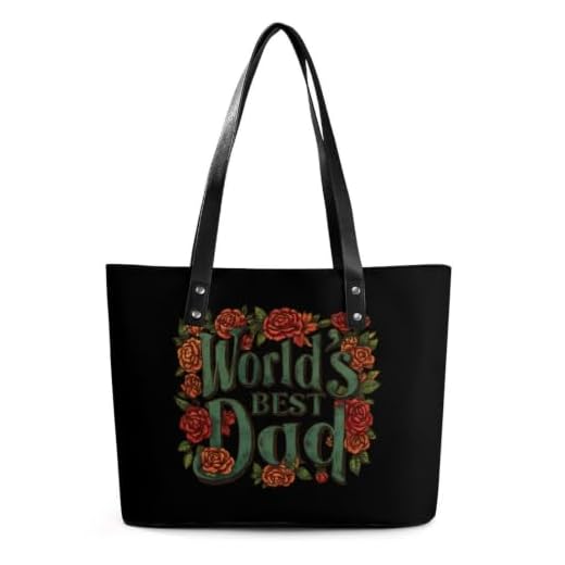 World's Best Dad Leather Tote Bag