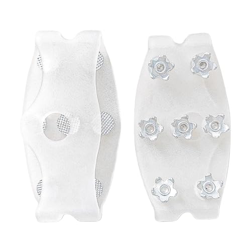 Ice Cleats for Shoes | 7-Tooth Universal Anti Slip Cleats,Anti Slip Shoe Grips,for Men Winter Outdoor Hiking Walking Fishing Running Mountaineering Sports Garden Park Backyard Courtyard