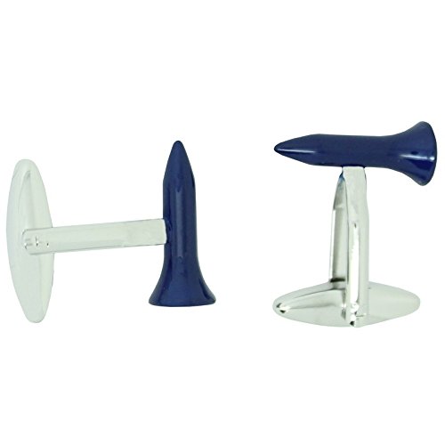 Gemelos de golf azul de acero con forma de tee de salida 3