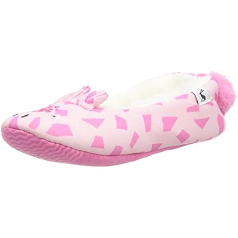 Joules Girl's Jnr Dreama Pink Giraffe Slippers Cover