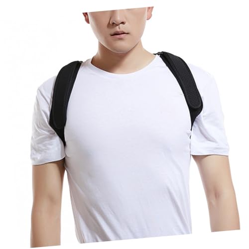 COLLBATH 1pc Shoulder Belt Humpback Sitting Posture Belt Invisible Posture Belt Black