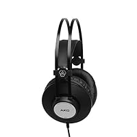 AKG 3169H00020 K72 Closed Back Monitoring and Studio Headphone, Matte Black