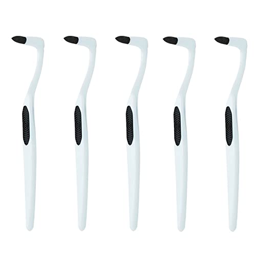 Juego de 5 pinceles para eliminar manchas de dientes, blanqueamiento de dientes, limpieza de manchas, color blanco Cover
