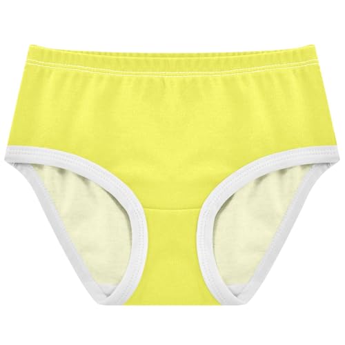 Joisal Toddler Underwear Floral 2t Cotton Girl Panties Cute Funny Underpants Briefs Bright Yellow